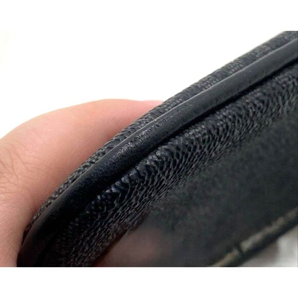 Michael Kors Black/gray Jet Set Travel Large Logo Wristlet Pouch Wallet - Picture 7 of 11